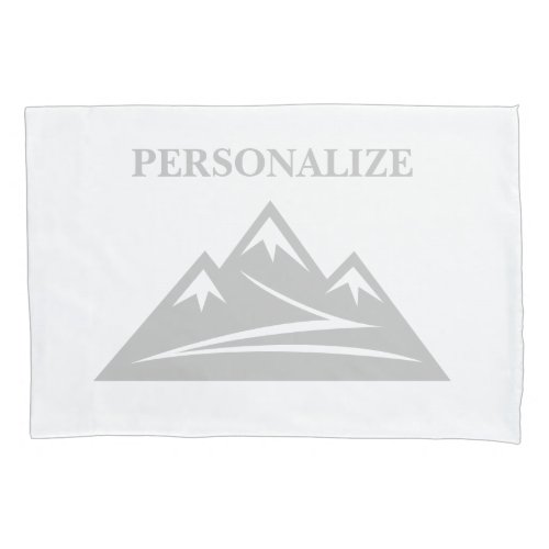 Personalized pillowcase cover sleeve with mountain