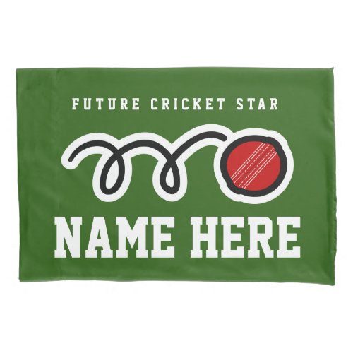 Personalized pillowcase for future cricket star