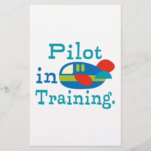 Personalized Pilot in Training Stationery (Front)