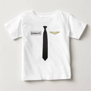 Personalized Pilot Shirt, Aviation Kids Clothing Baby T-Shirt