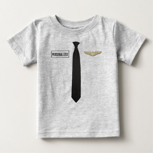 Personalized Pilot Shirt Aviation Kids Clothing Baby T_Shirt
