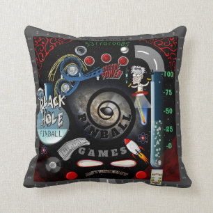 Personalized Pinball Games Throw Pillow