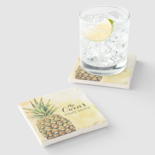 Personalized Pineapple Coasters
