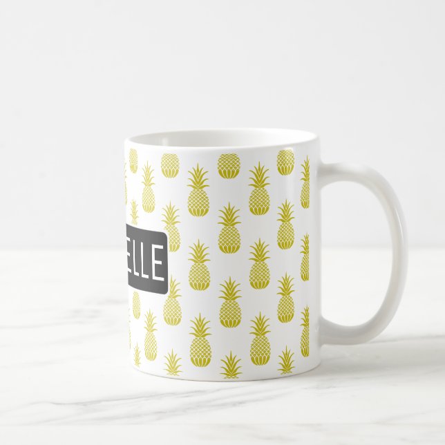 Personalized Pineapple Coffee Mug (Right)