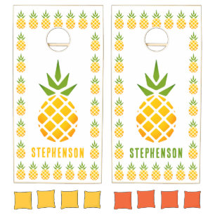 Personalized Pineapple Cornhole Set