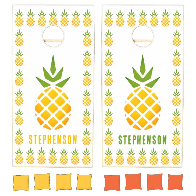 Personalized Pineapple Cornhole Set (Set)