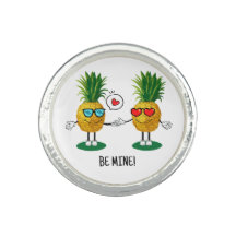 Personalized Pineapple Emoji Love Couple