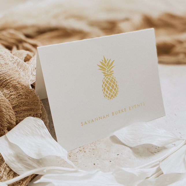Personalized Pineapple Gold Foil Card (Creator Uploaded)