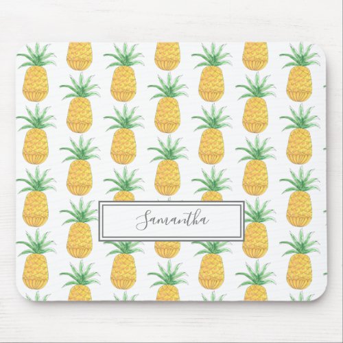 Personalized Pineapple  Mouse Pad