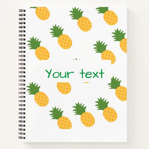 Personalized Pineapple Notebook