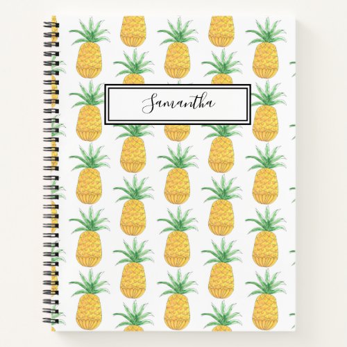 Personalized Pineapple Notebook Spiral Notebook
