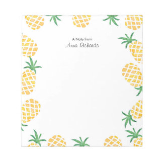 Personalized Pineapple Notepad