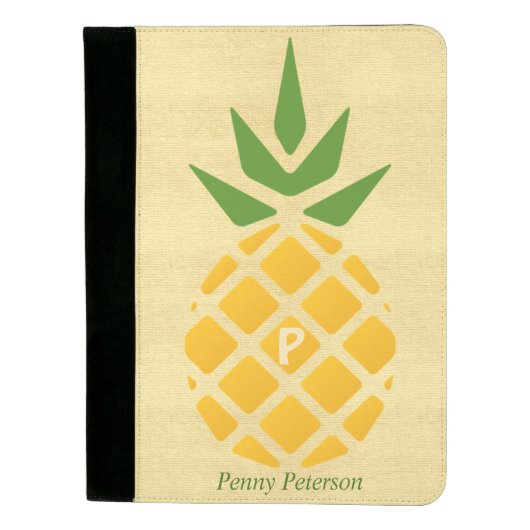 Personalized Pineapple Padfolio (Front)
