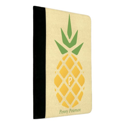 Personalized Pineapple Padfolio (Angled)