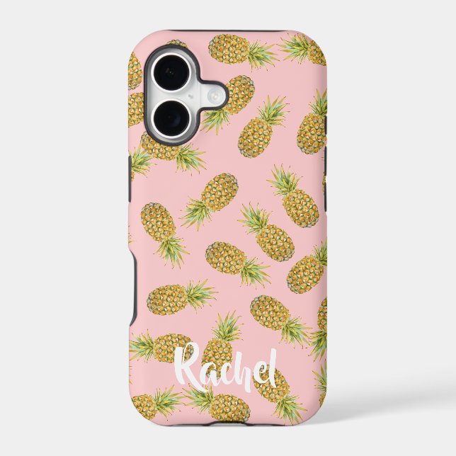 Personalized Pineapple Pattern Iphone Case (Back)