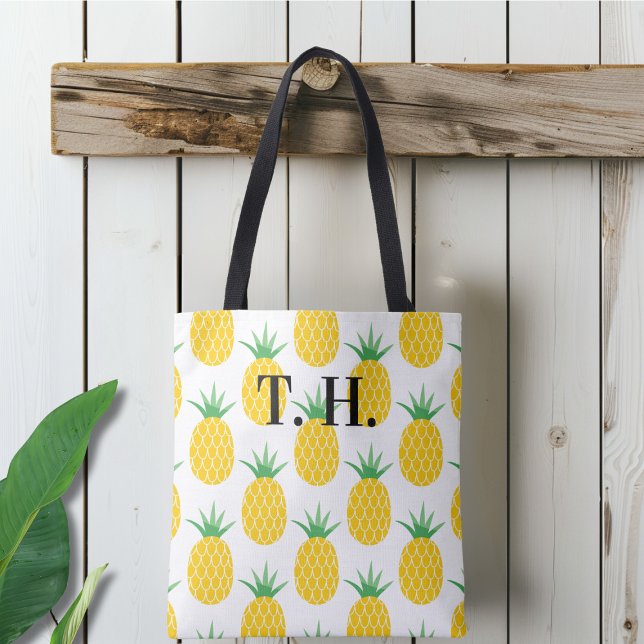 Personalized Pineapple Pattern Tote Bag (Creator Uploaded)