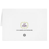 Personalized Pineapple Stamp Pattern Cards (Back Horizontal)
