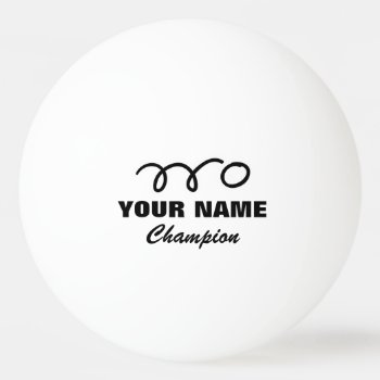 Personalized Ping Pong Balls For Table Tennis Game by logotees at Zazzle