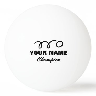 Personalized ping pong balls for table tennis game