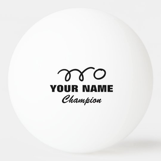 Personalized Ping Pong Balls For Table Tennis Game Zazzle Com