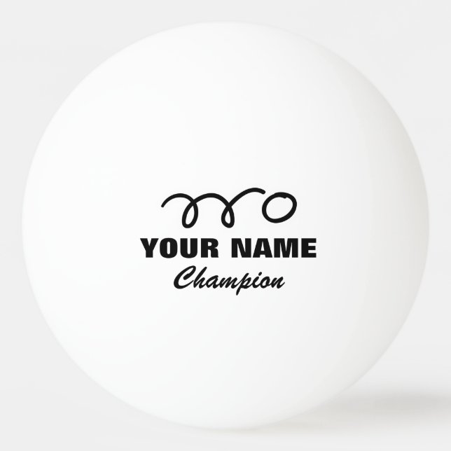 Personalized ping pong balls for table tennis game (Front)