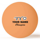 Personalized ping pong balls for table tennis game