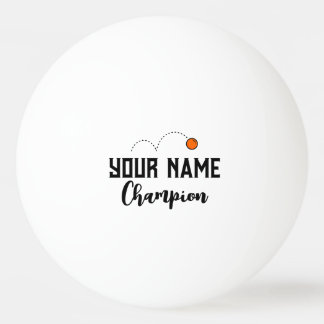 Personalized ping pong balls for table tennis game