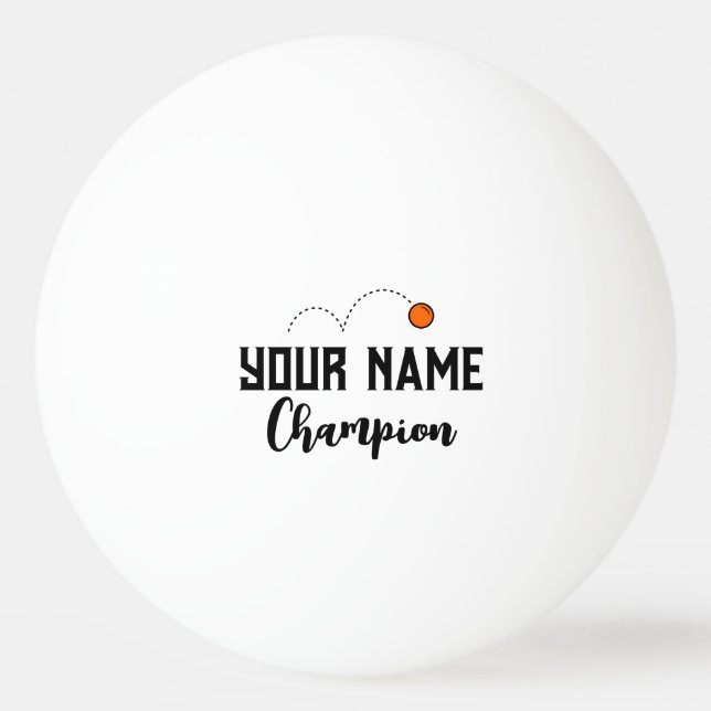 Personalized ping pong balls for table tennis game (Front)
