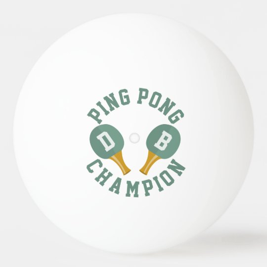 Personalized Ping Pong Champion Ping Pong Ball Zazzle Com