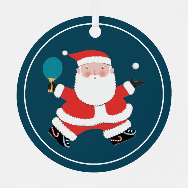 Personalized Ping Pong Collectible Metal Ornament (Front)