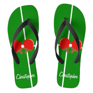 Personalized Ping Pong Flip Flops