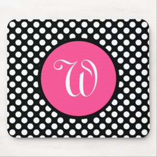 Personalized Pink And Black Mousepad