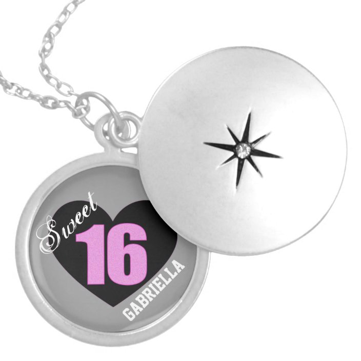 personalized sweet 16 necklace