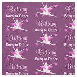 PERSONALIZED PINK AND PURPLE BALLET FABRIC