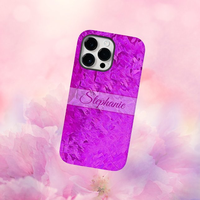 Personalized Pink Artsy Name Case-Mate iPhone Case (Creator Uploaded)