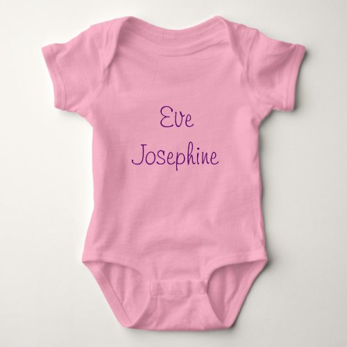 Personalized Pink Baby Romper