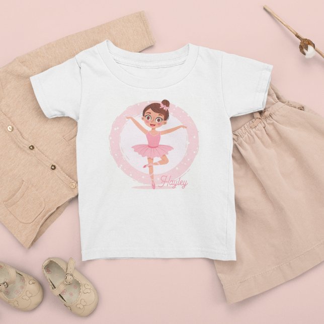 Personalized pink Ballerina  Toddler T-shirt (Creator Uploaded)