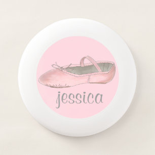 Personalized Pink Ballet Shoe Ballerina Dance Gift Wham-O Frisbee