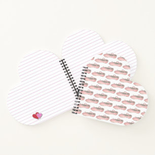 Personalized Pink Ballet Shoe Dance Teacher Notebook