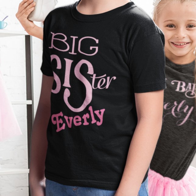 Personalized Pink BIG Sister T-Shirt (Creator Uploaded)