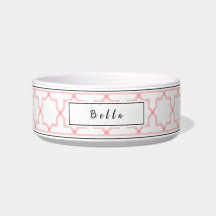 Personalized Pink Blush & White Star Pattern