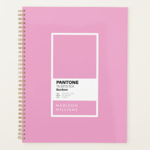 Personalized Pink Bonbon Notebook Custom Name