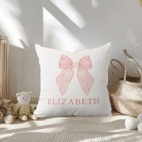 Personalized Pink Bow Floral Baby