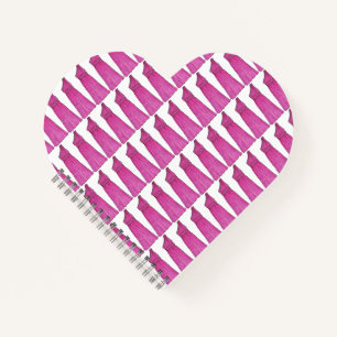 Personalized Pink Bridesmaid Gown Wedding Party Notebook