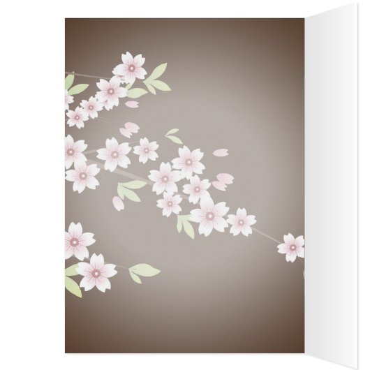 Personalized Pink/Brown Dogwood Blossom (Inside (Left))