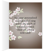 Personalized Pink/Brown Dogwood Blossom (Inside (Right))