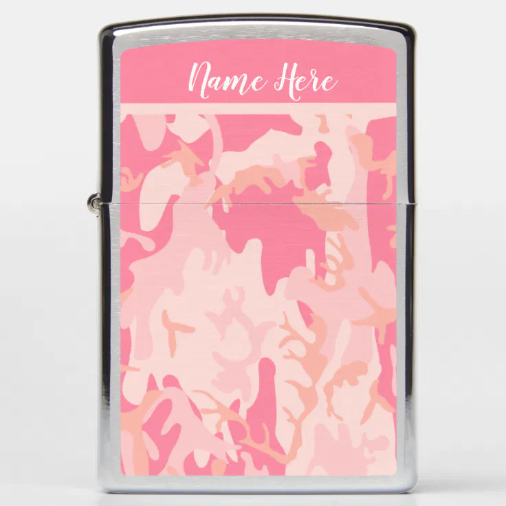 Personalized Pink Camp Zippo Lighters Zazzle