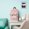 Personalized Pink Checkered Backpack | Zazzle
