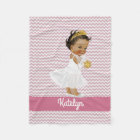 Personalized Pink Chevrons Ethnic Princess Nursery