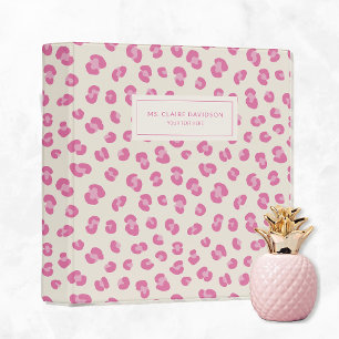 Personalized Pink Chic Binder